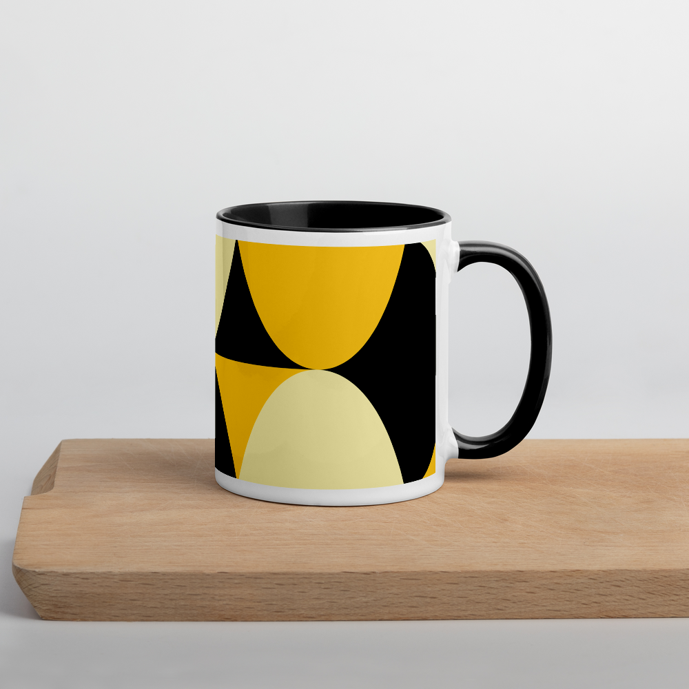 Yellow and Black Eggs | Colored Mug