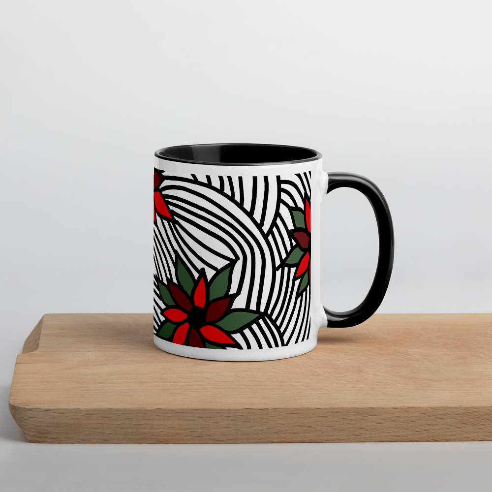 Christmas Flowers | Colored Mug