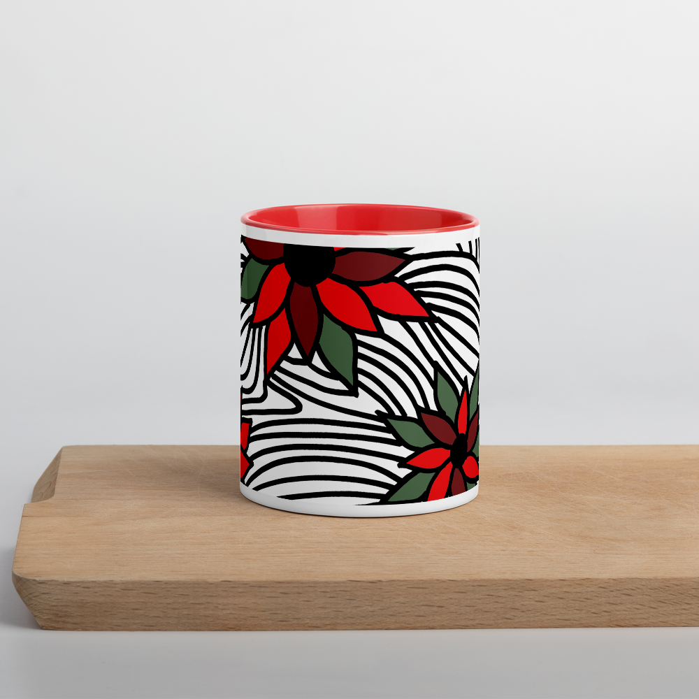 Christmas Flowers | Colored Mug