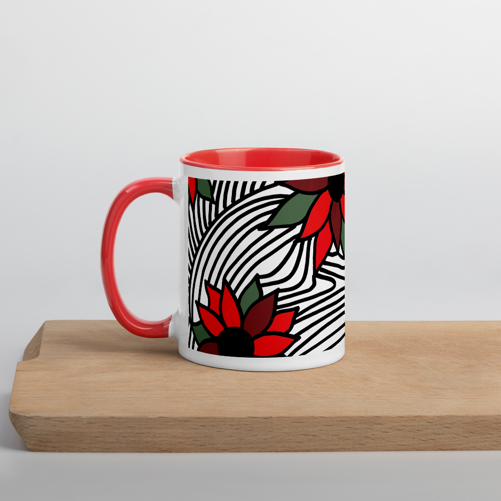 Christmas Flowers | Colored Mug