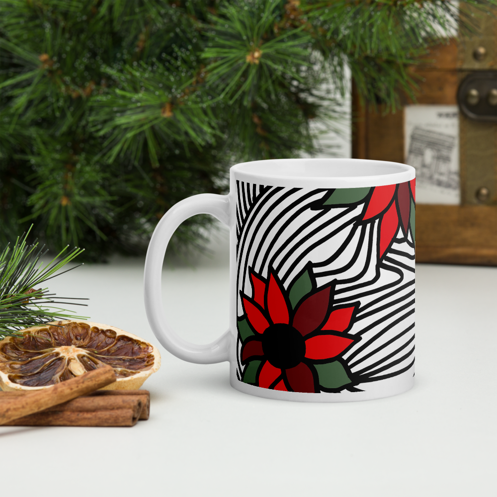Christmas Flowers | Mug