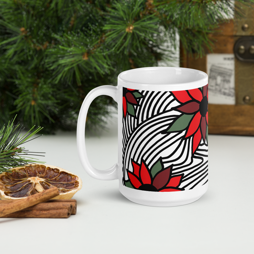 Christmas Flowers | Mug