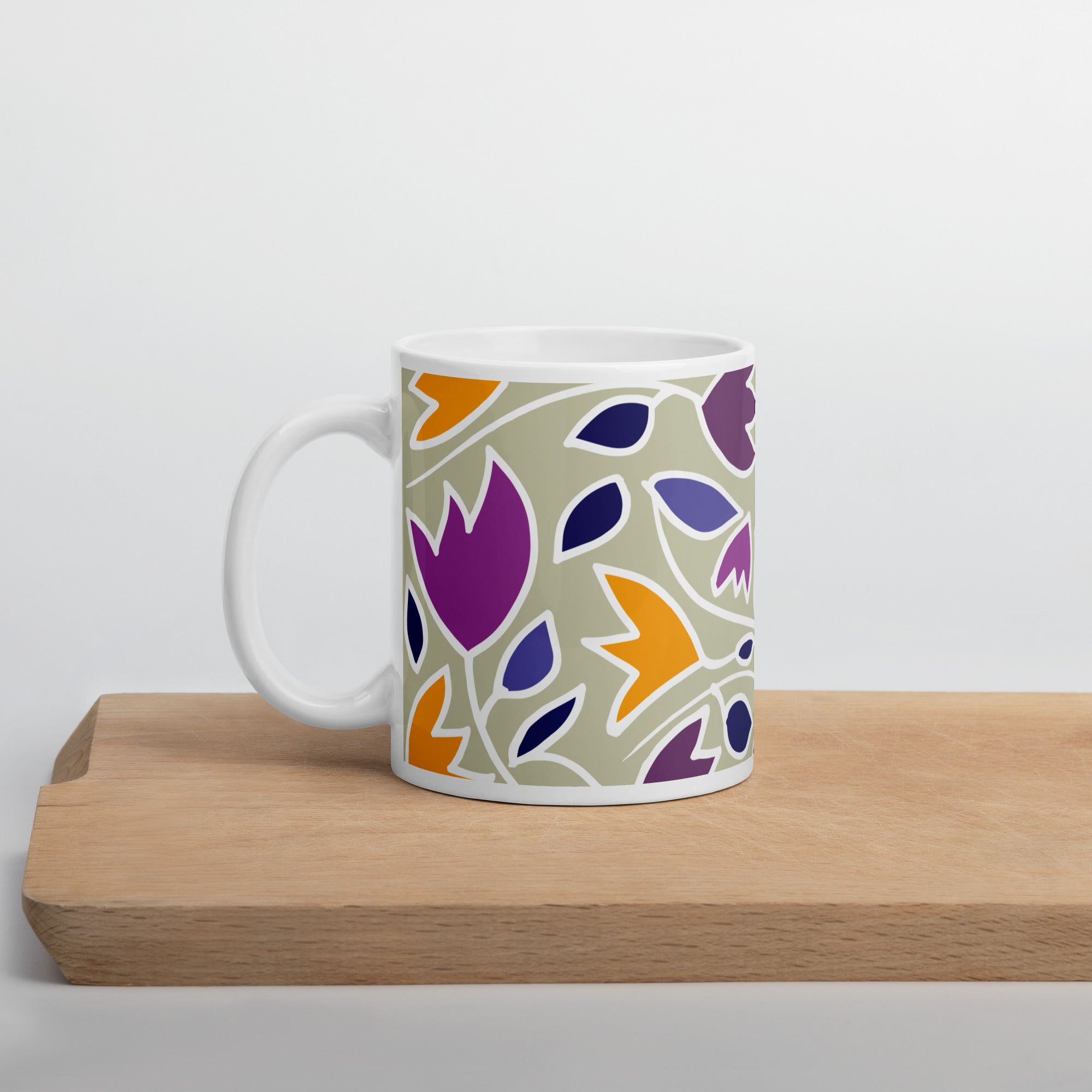 Flower Magic | White glossy mug