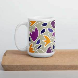 Flower Magic | White glossy mug