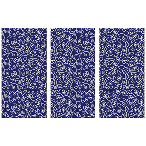 White Small Flowers | 3 Piece Canvas