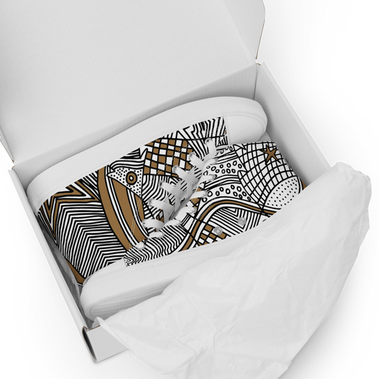 Christmas Graphic Ornament | Women's High Top Canvas Shoes