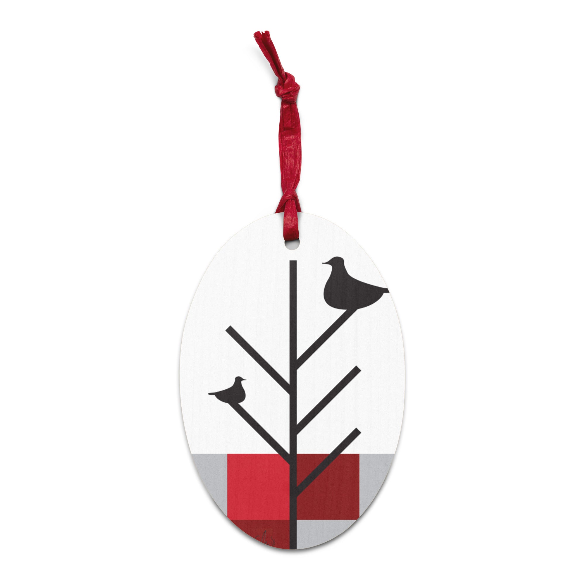 Christmas Birds | Wooden Ornament