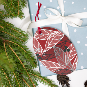 Christmas Leaves | Wooden Ornament