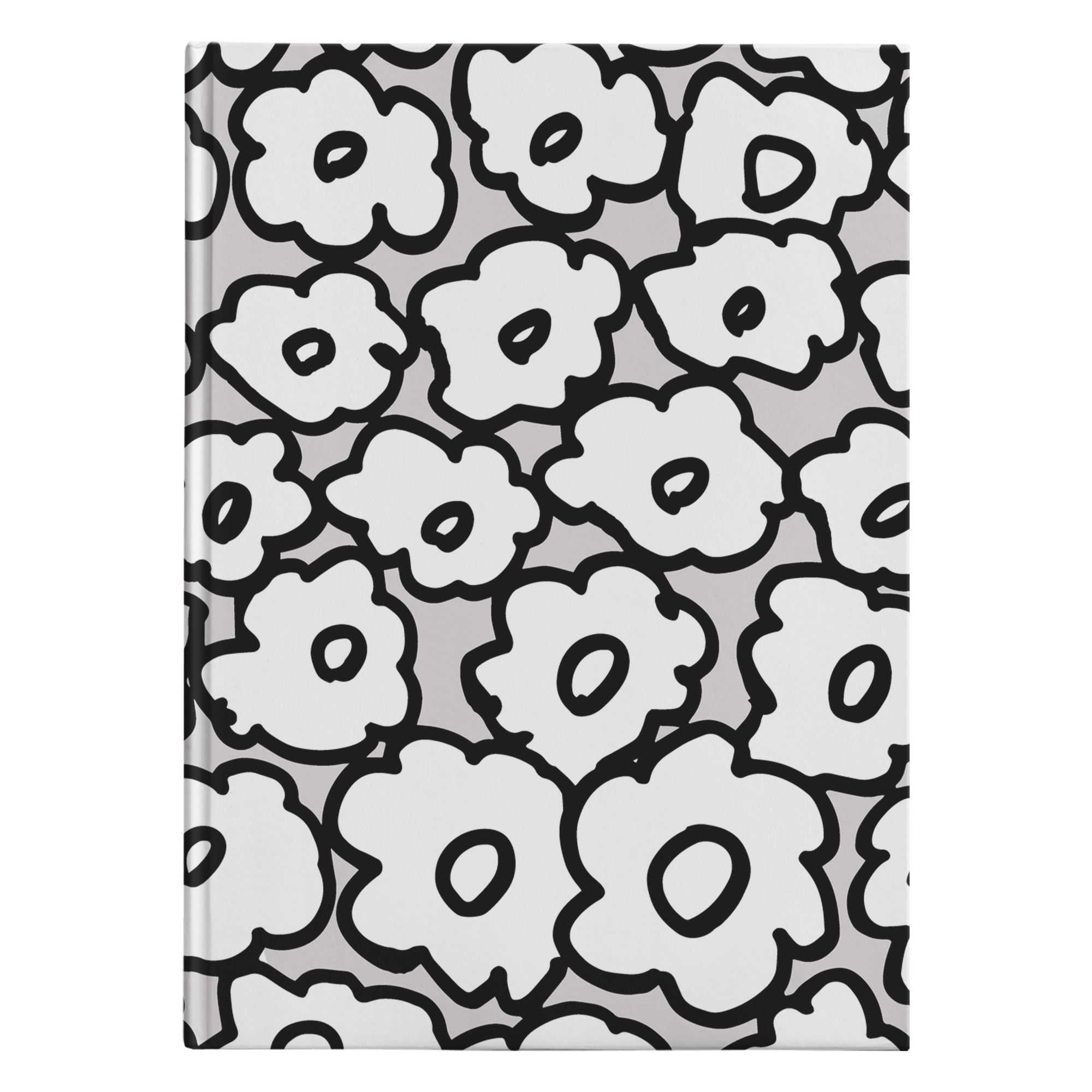 Happy White Flowers | Journal - Hardcover