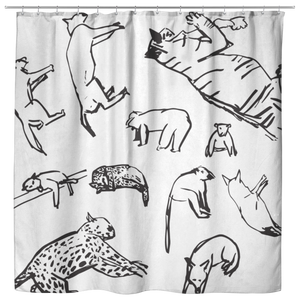 Animals | Cloth Shower Curtain
