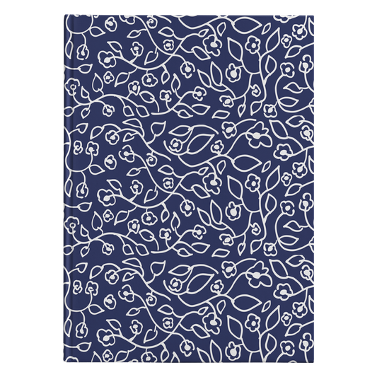 White Small Flowers | Journal - Hardcover