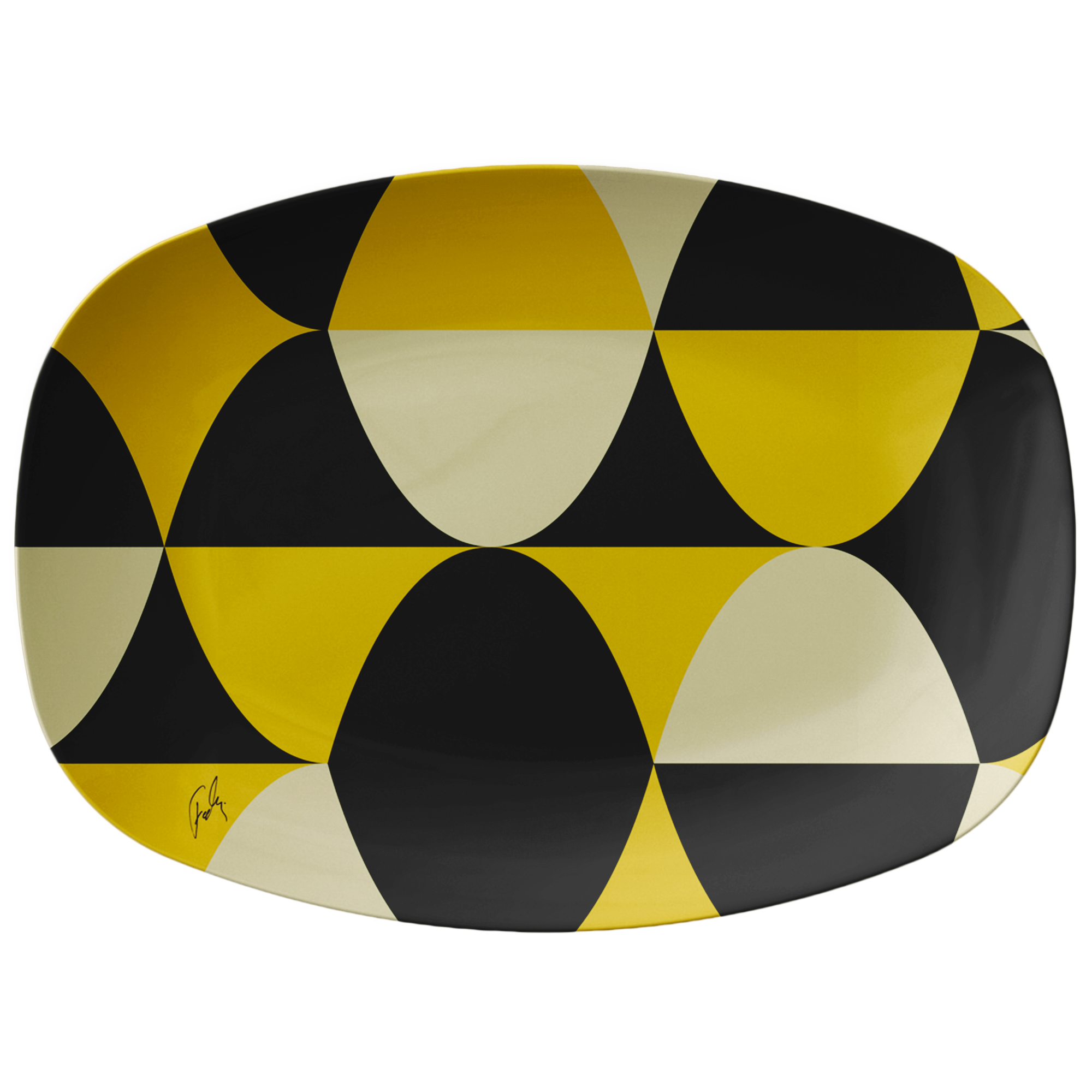 Yellow and Black Eggs | Platter