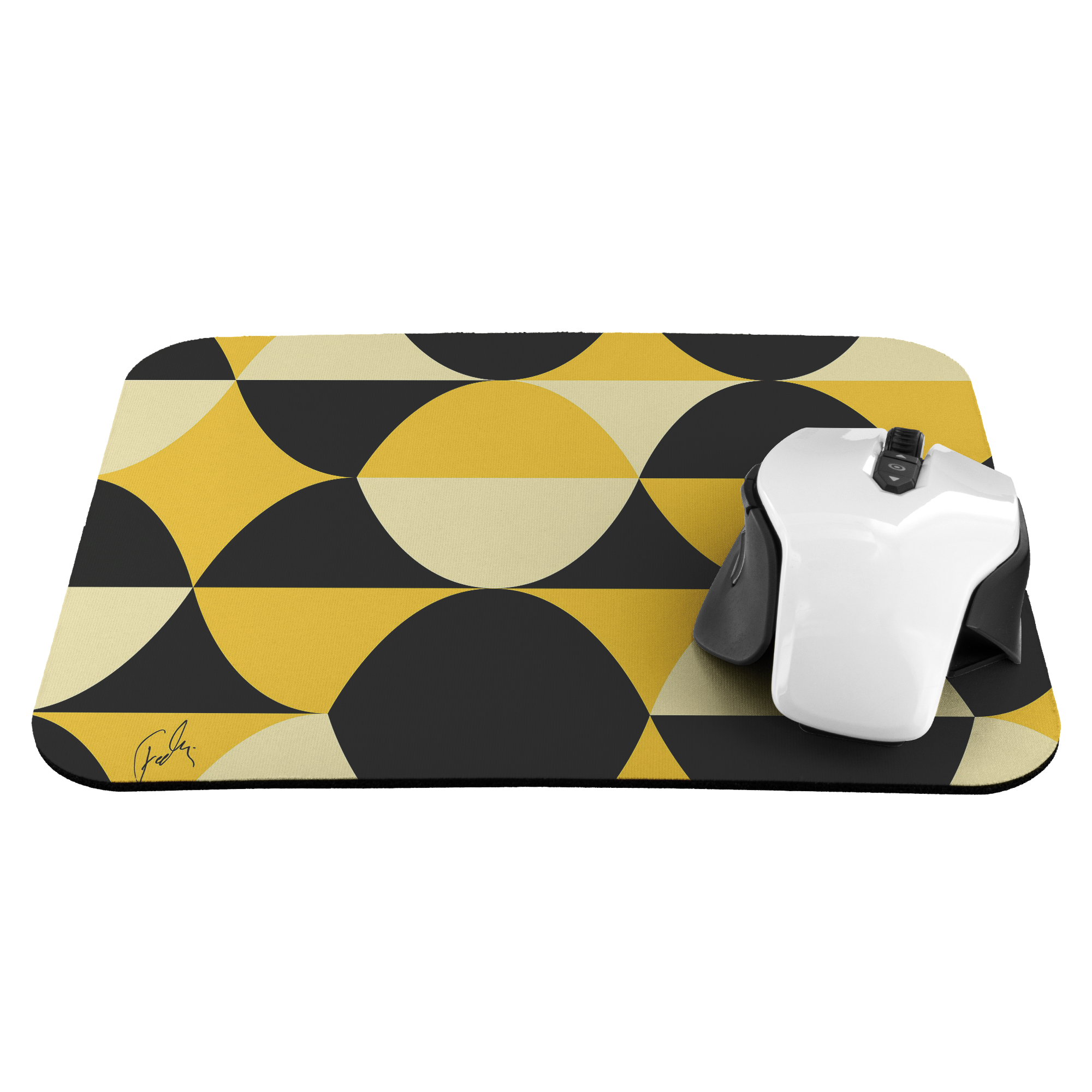 Yellow and Black Eggs | Mousepad