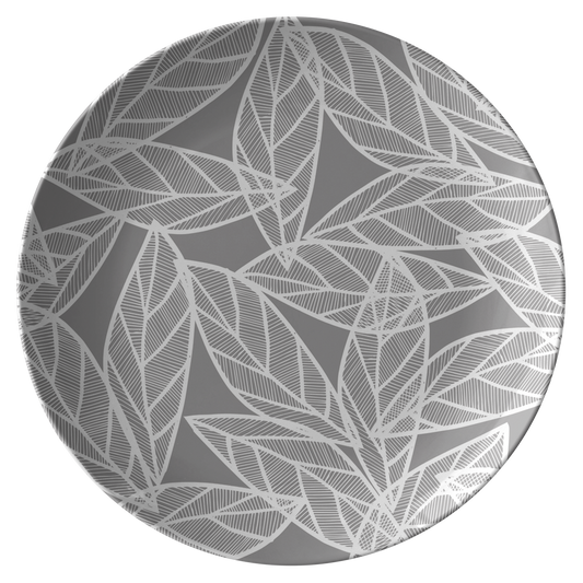 Messy White Leaves | Plate